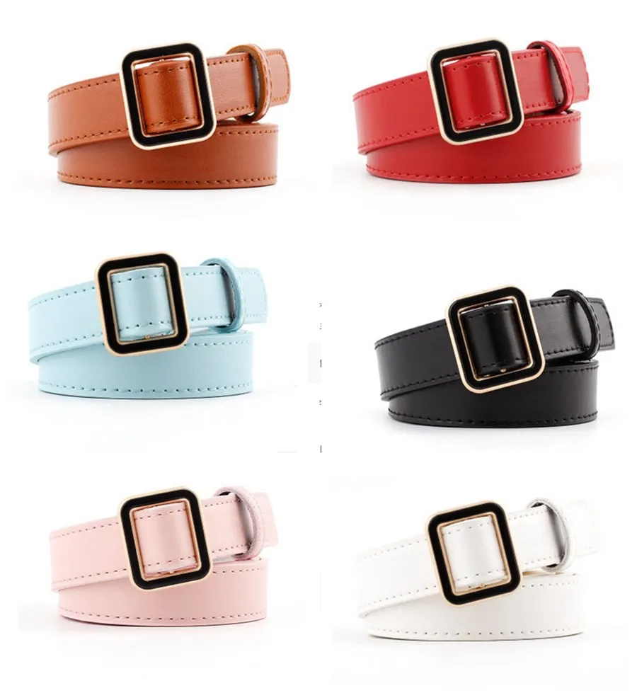 Ремень с пряжкой Женский модный универсальный ремень под джинсы Простой
