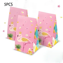 flamingos Candy Bags birthday party Theme Party Disposable paper cup Supplies Box Gift Bags Party Decoration