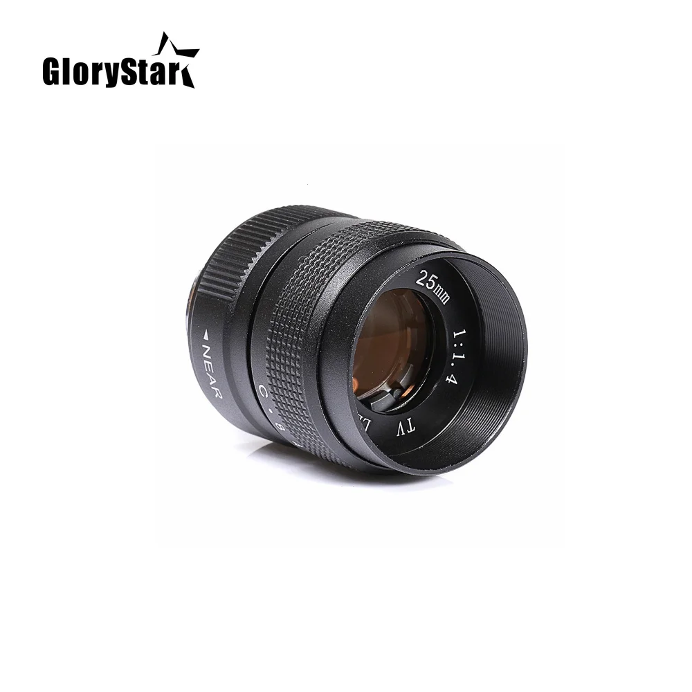 Объектив C-Moun для телевизора 25 мм f/1 4 дюйма камер с-Mount sony nikon canon pentax fuji m4/3 nx |
