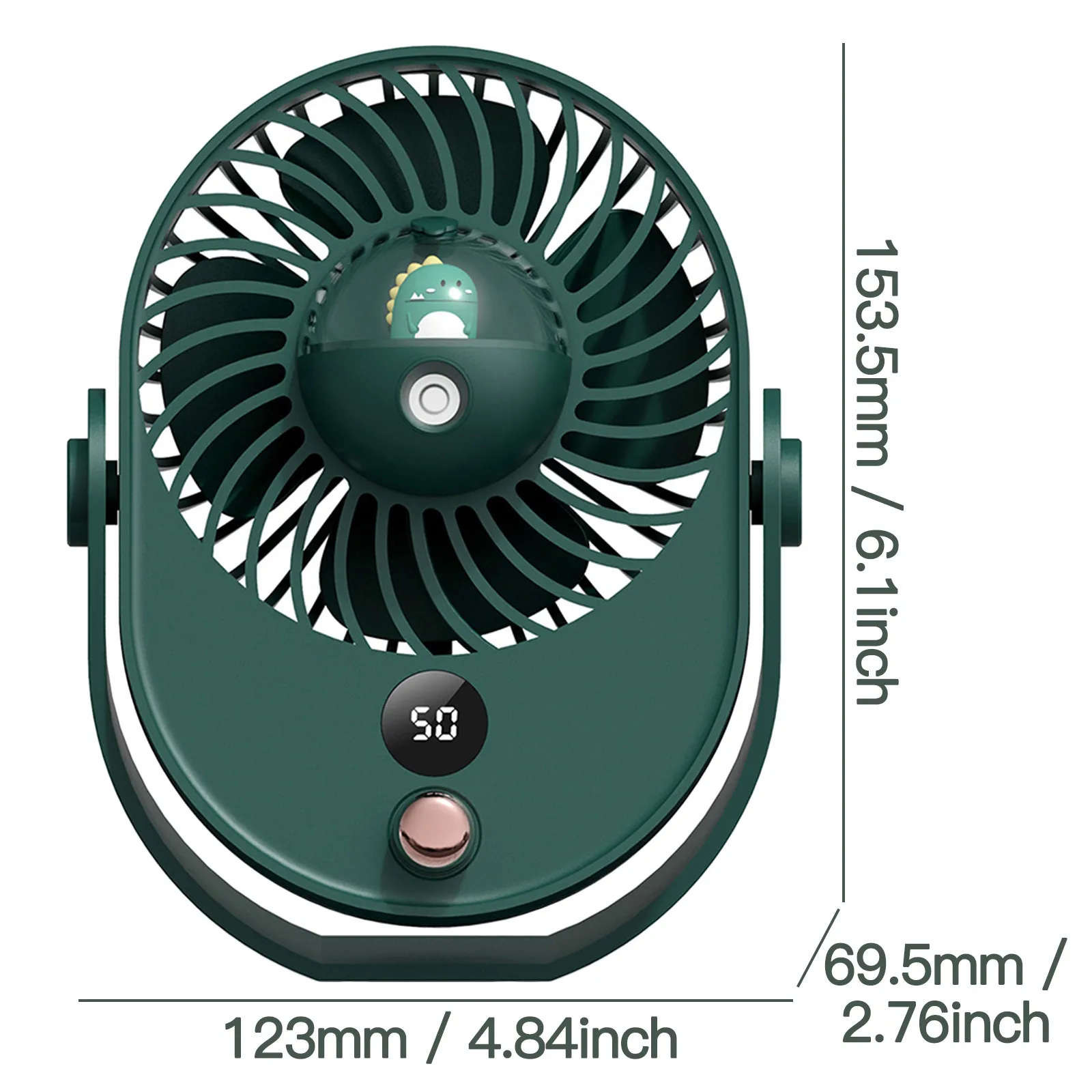 

Electric Fan For Home Portable Mini Fan 3 Speed Adjustable Fan USB Rechargeable Desk Outside Travel Outdoor Travel Small Fan