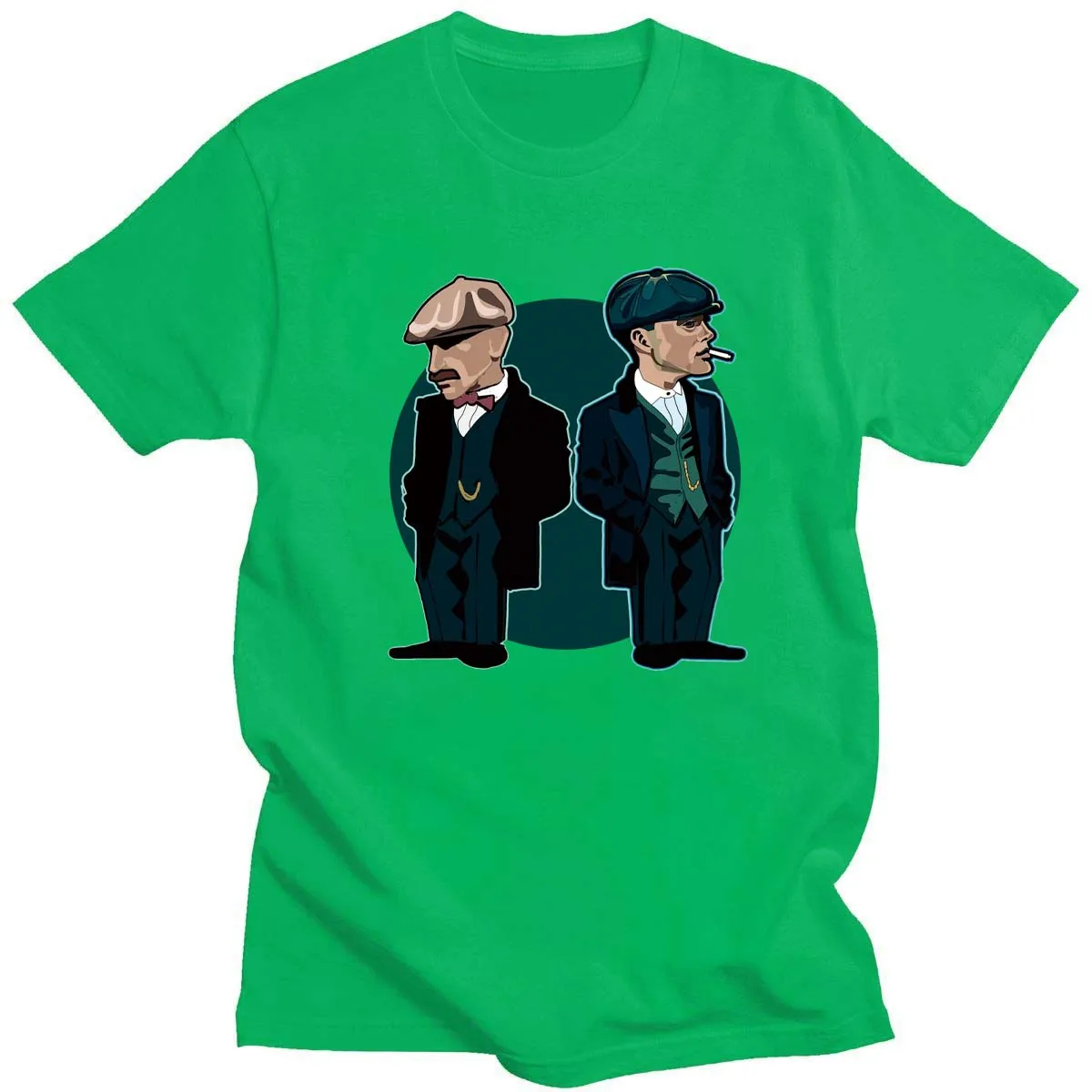 

New Peaky Blinder 100% Cat Digging The Moon Print Casual Mens T-shirts Fashion Men Tops Men T-shirt Short sleeve Men T-shirt