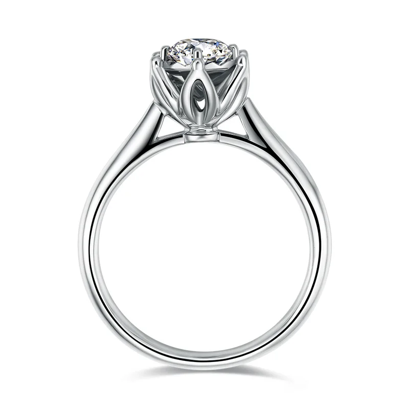 Кольцо из чистого золота ADE с натуральными бриллиантами 18 К модное классическое