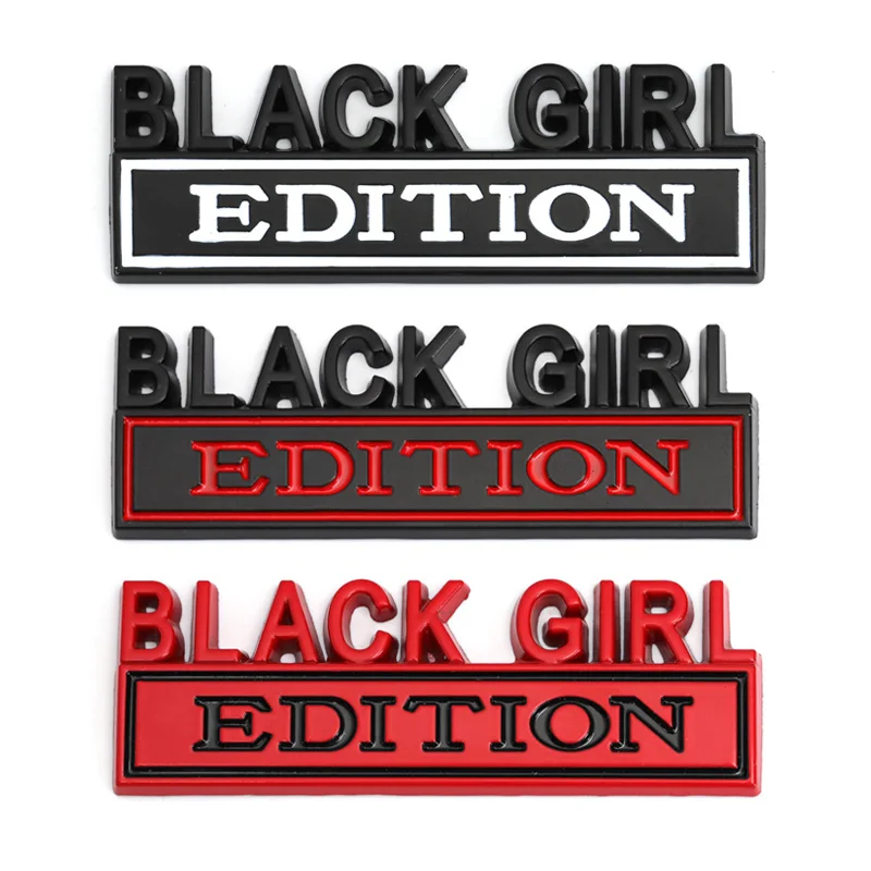 Черный герб наклейки Black Girl Edition для Jeep Compass Patriot Renegade Ford F150 F250 F350 Chevrolet Silverado RAM 1500 2500 3500.
