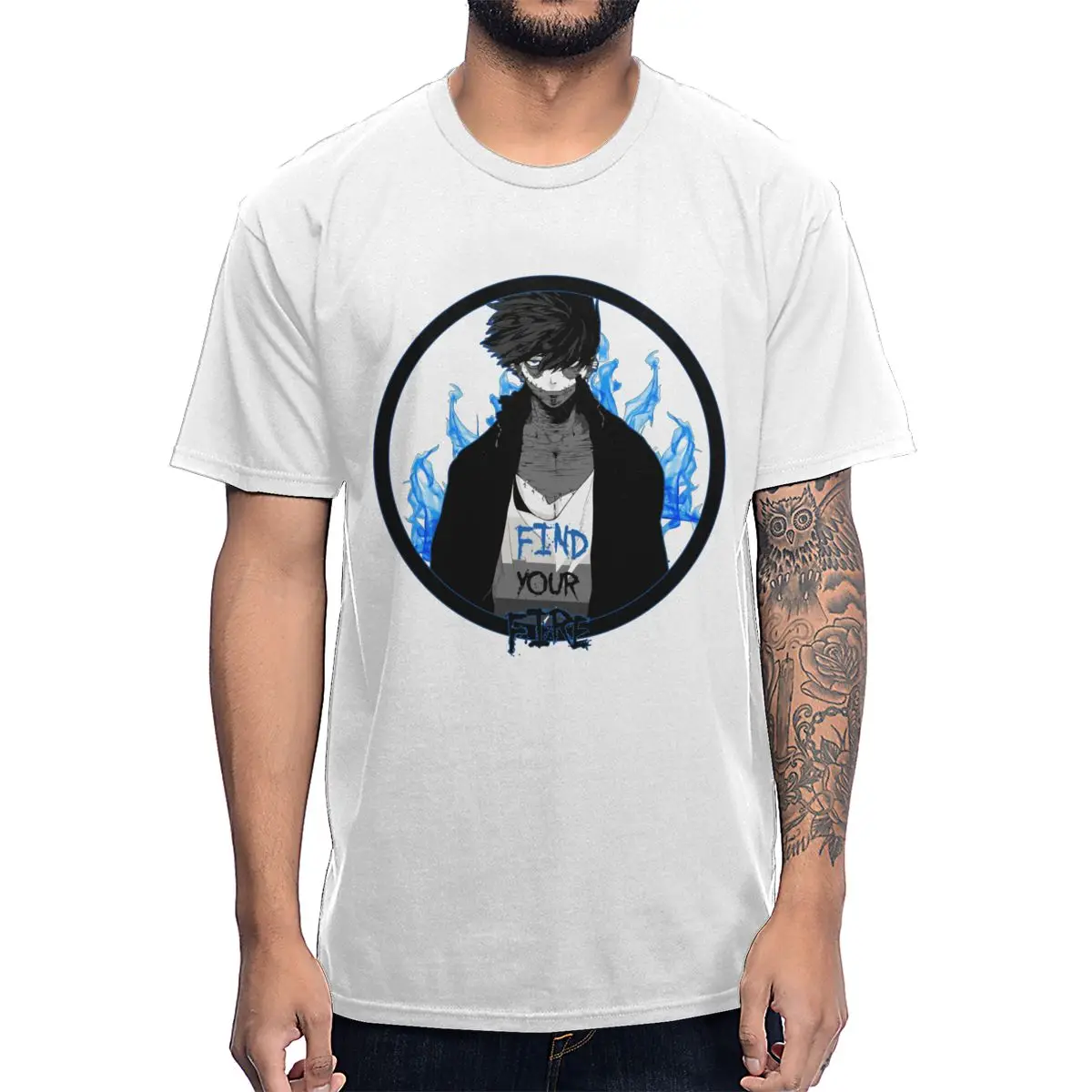

Dabi Find Your Fire Healthy My Hero Academia Cotton T Shirt