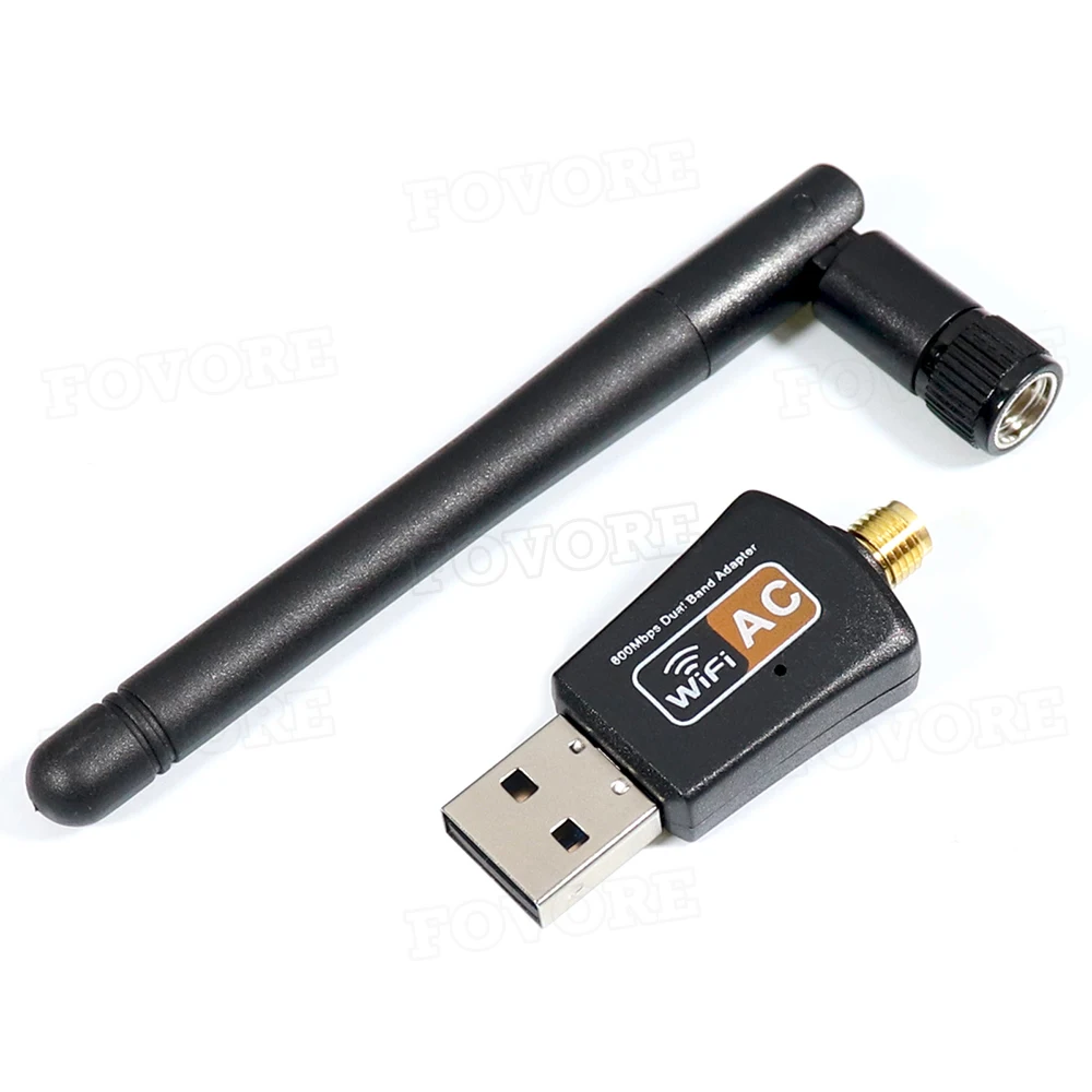 Двухдиапазонный USB Wi-Fi адаптер 600 Мбит/с AC600 2 4 ГГц 5 с антенной ПК Мини компьютер