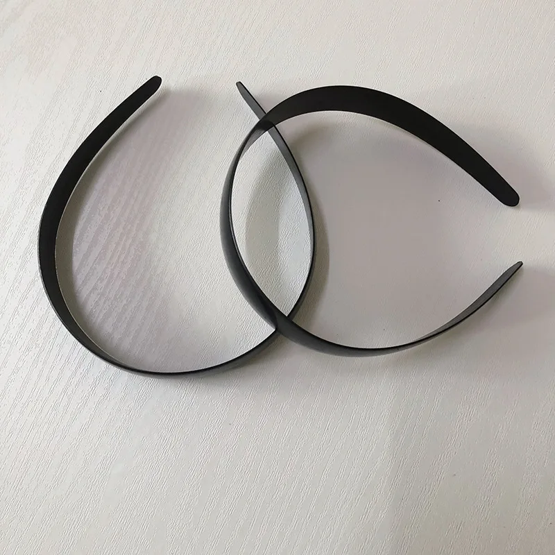 

Бесплатная доставка, 100 шт., 25 мм, Женские базовые черные ободки для волос 39 см, пластиковые головные повязки «сделай сам» для девочек, женски...