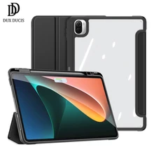 For Xiaomi Pad 5 Pro Case Trifold Stand PU Leather Sleep Wake Cover with Pencil Holder For Xiaomi Mi Pad 5 Sleeve lapiz DuxDucis