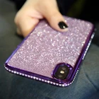 Модный Блестящий силиконовый чехол для Xiaomi Redmi 6A 6Pro 5Plus Note 5 7 8 Pro 4X, чехол-бампер со стразами на Xiaomi 6X A2 Lite 8 9 SE