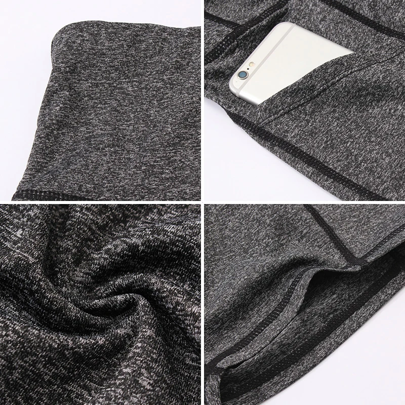 

High Waist Seamless Gym Yoga Short Push Up Gym Yoga Pants Side Pocket Fitness Yoga Shorts Workout Compression Legging Sportswear