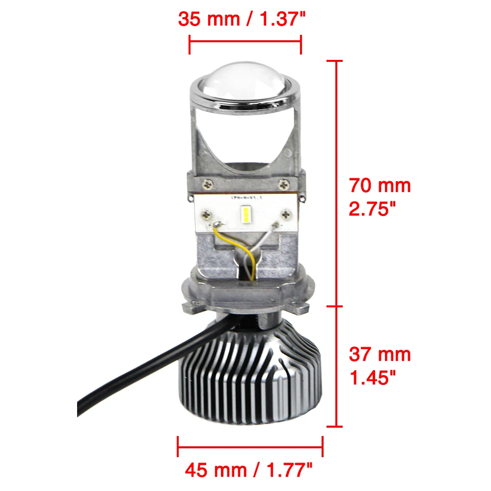 H4 Mini бисветодиодный светодиодный проектор 1 5 дюйма фары 60 Вт модифицированные DIY