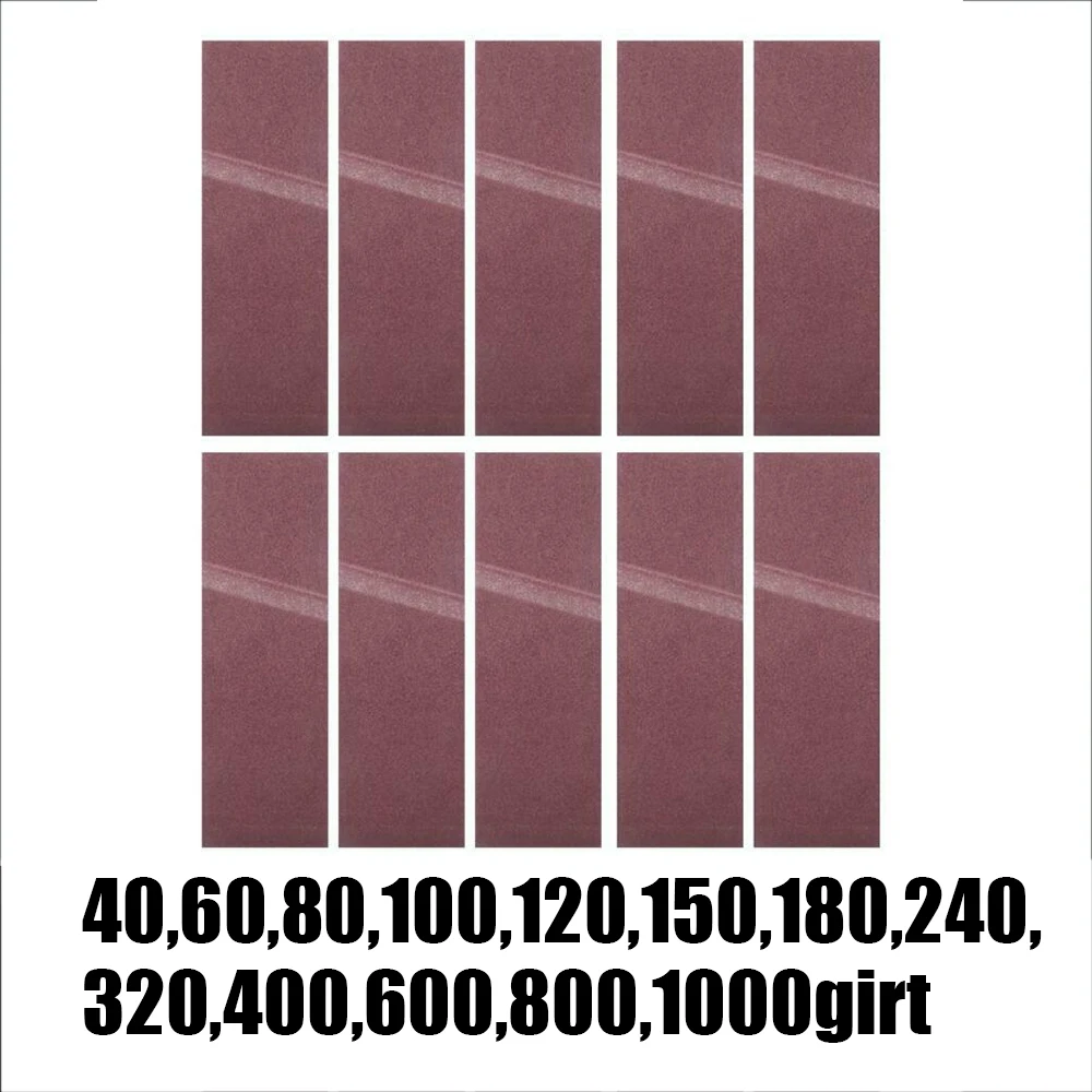 10 шт. 40 1000 зернистость 75x533 мм шлифовальный пояс наждачная бумага для шлифовки и