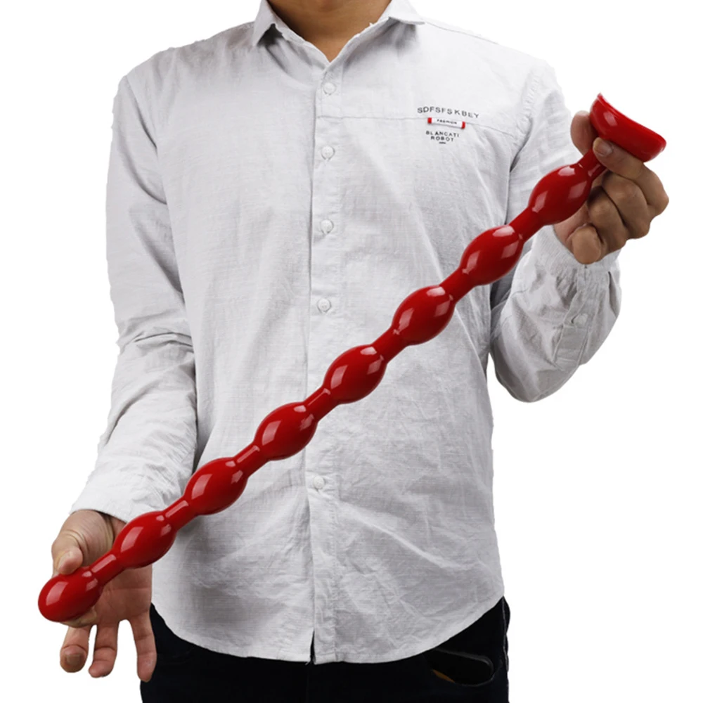 VETIRY 50 см супер длинный фаллоимитатор Анальная пробка мягкие анальные шарики для