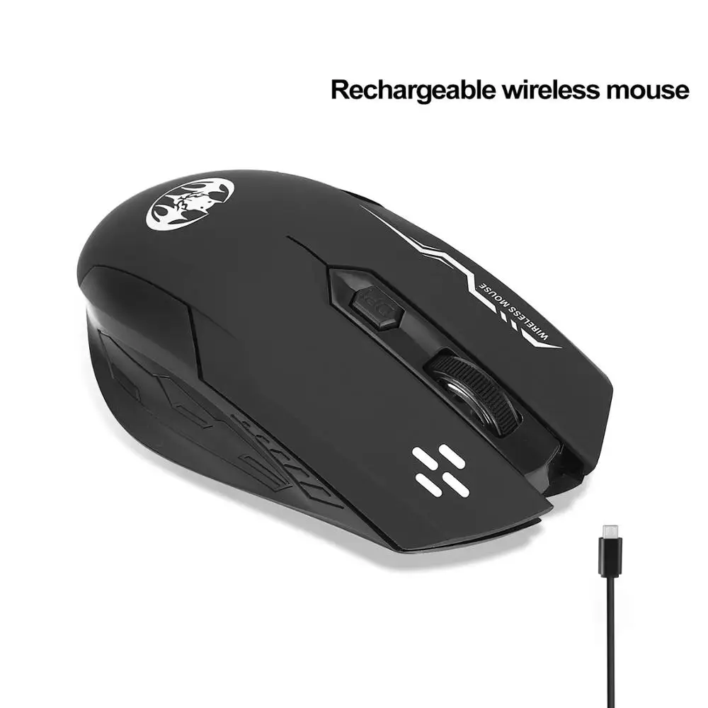 Беспроводная мышь KuWfi перезаряжаемая игровая мини 2 4G бесшумная оптическая с