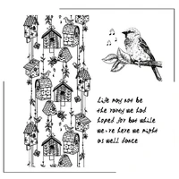 house with bird clear stamps scrapbooking crafts decorate photo album embossing cards making clear stamps new