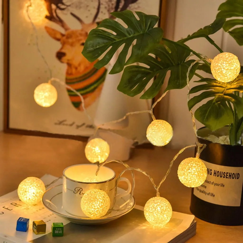 Светодиодный строка светильник s шар s1.5 метров 10 светодиодный Водонепроницаемый