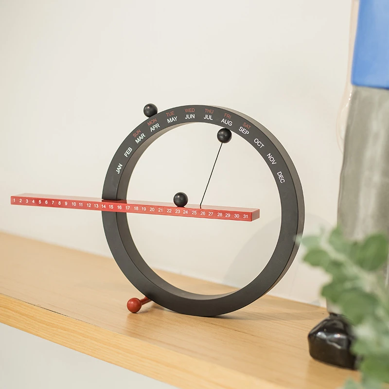 

New Nordic Style Creative Time Perpetual Table Calendar Manual Desk Calendario Living Room Office Home Decoration Birthday Gift