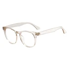 Мужские и женские мужские легкие прозрачные винтажные очки TR90 Круглая Полная оправа для очков