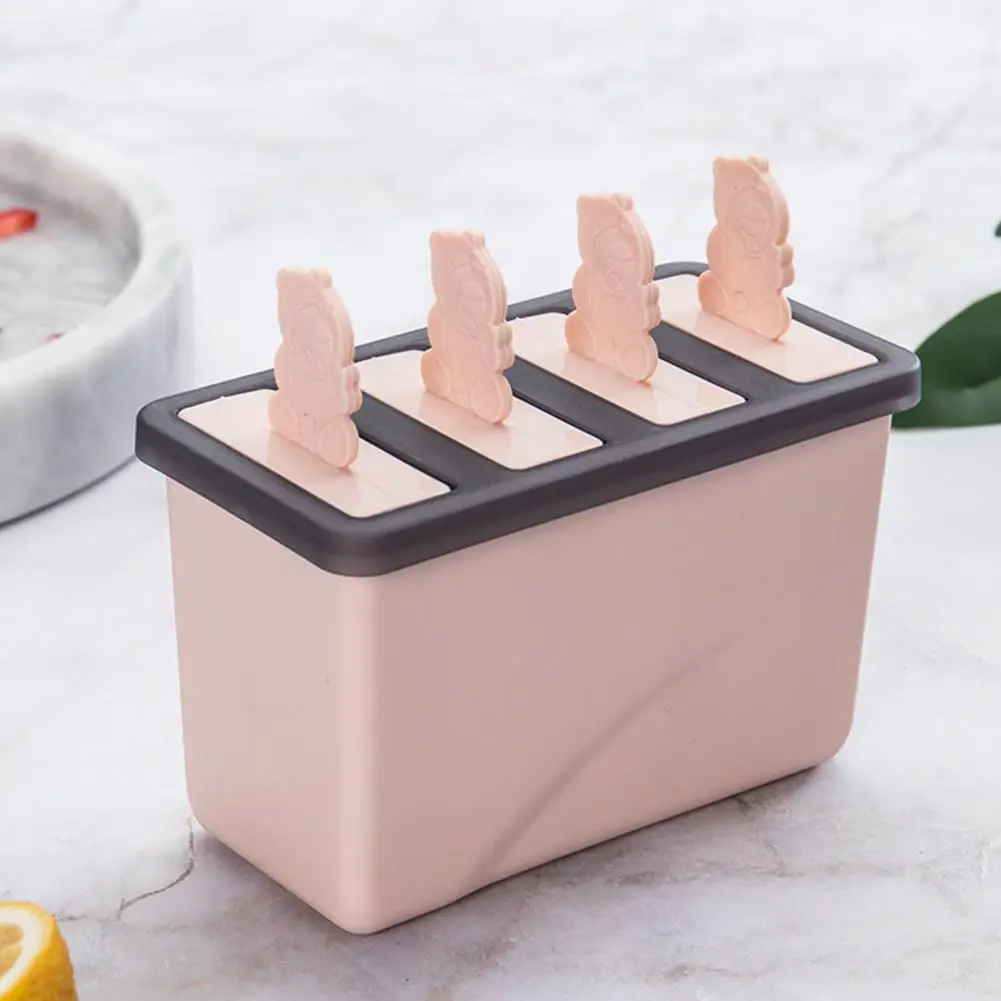 4 полости силиконовые формы мороженое для ванны формователь кубиков льда плесень