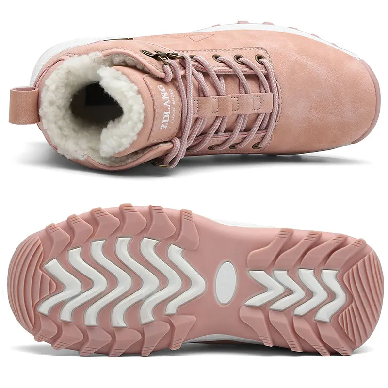 SUADEEX/зимние женские ботинки мужские и водонепроницаемые теплые плюшевые зимние