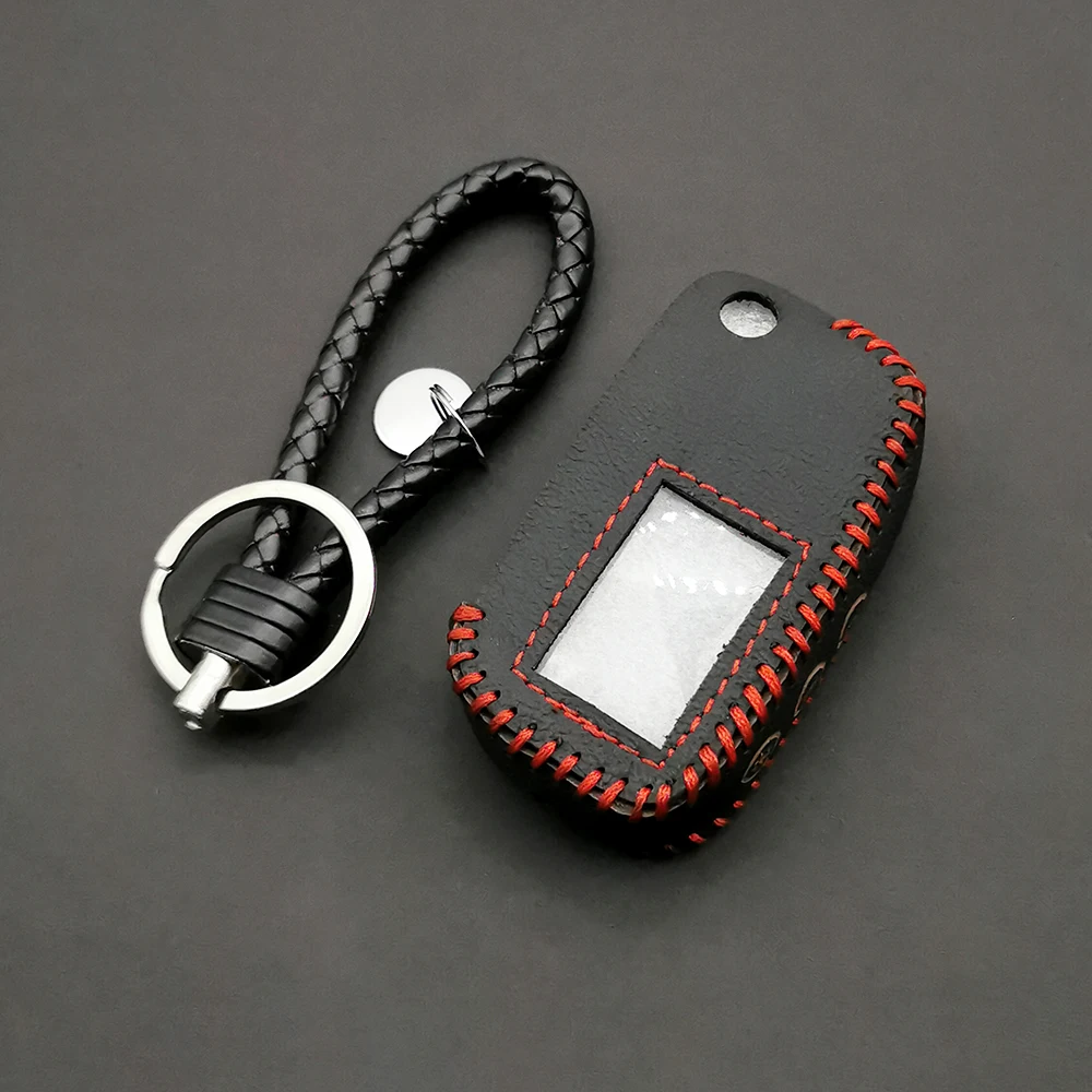 

A9 Carrying 100% Leather Key Case for Starline A9 A6 A8 A4 Uncut Blade Fob Cover Folding Car Flip Remote