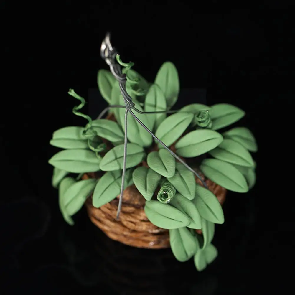 

1/12 Dollhouse Miniature Accessories Mini Banana Tree Simulation Potted Plant Flower Model Toys For Dolls House Decoration Q2h6
