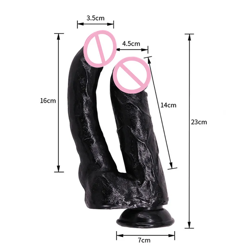 Двухсторонний фаллоимитатор большой длинный анальный пенис лесбийский