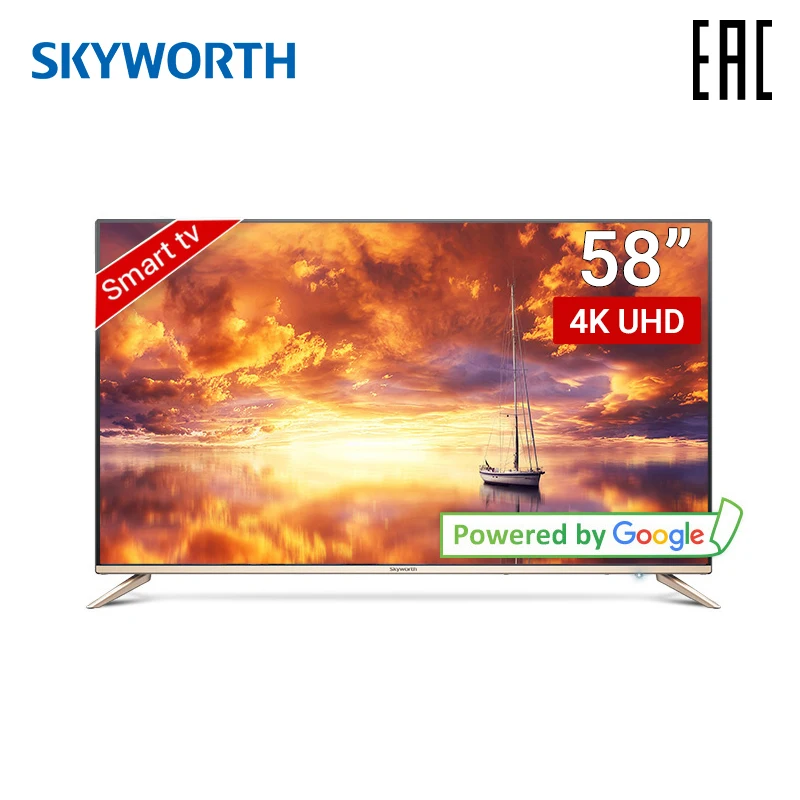 Телевизор 58 ''Skyworth 58G2A 4K Ultra HD AI TV Android 8 0 5055 дюймов Tv|Телевизоры| |