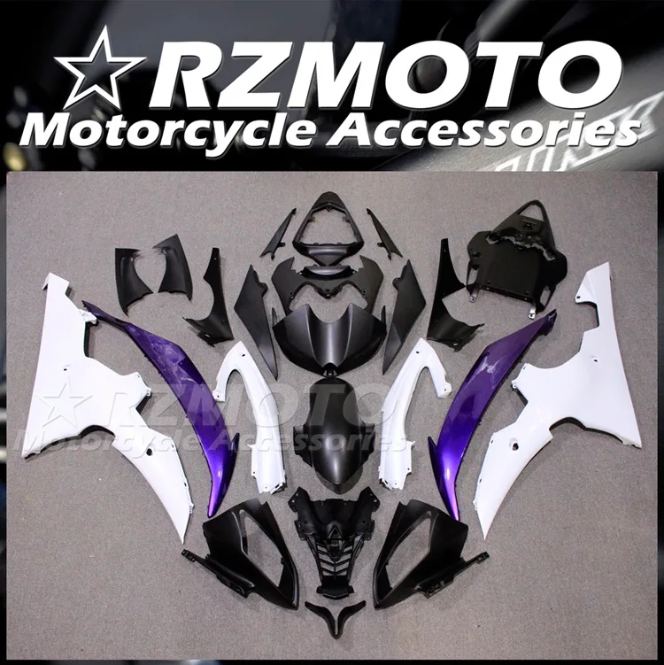 

Новый комплект обтекателей для литьевой пресс-формы ABS для YAMAHA YZF- R6 2008 2009 2010 2011 2012 2013 2014 2015 2016 фиолетовый белый