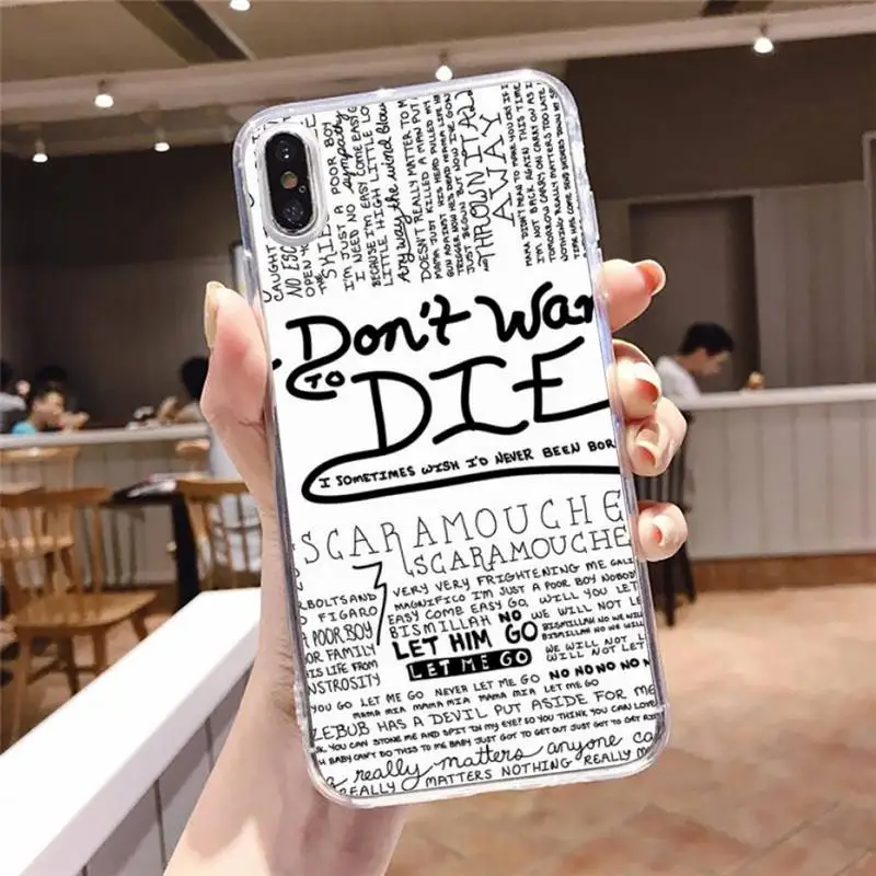 

Queen Rock Group Phone Case Transparent soft For iphone 5 5s 5c se 6 6s 7 8 11 12 plus mini x xs xr pro max