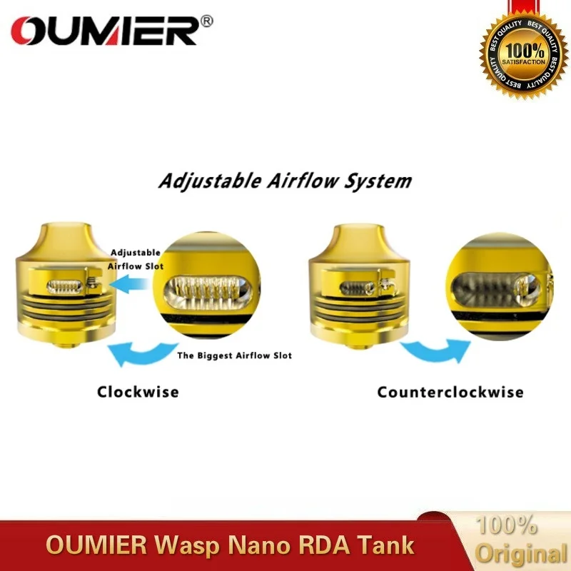 OUMIER ОСА Nano RDA 22 мм Vape танк ввиду капает атомайзер большая палуба подходит 510 головка коробка мод против Hellvape падение мертвых
