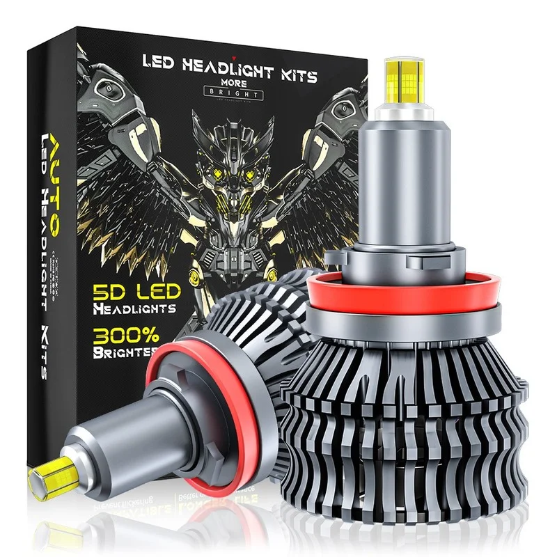 

Автомобильные фары Противотуманные фары светодиодный светильник 360 чип H8/H9/H11 лампы 6500K 11000LM 55W водонепроницаемый авто система освещения лам...