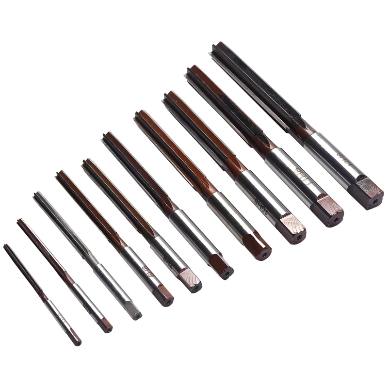 

10 Pcs Hand Reamer 3/4/5/6/7/8/9/10/11/12Mm Precision H8 9 Sicr Straight- Shank Manual-Purpose Tools