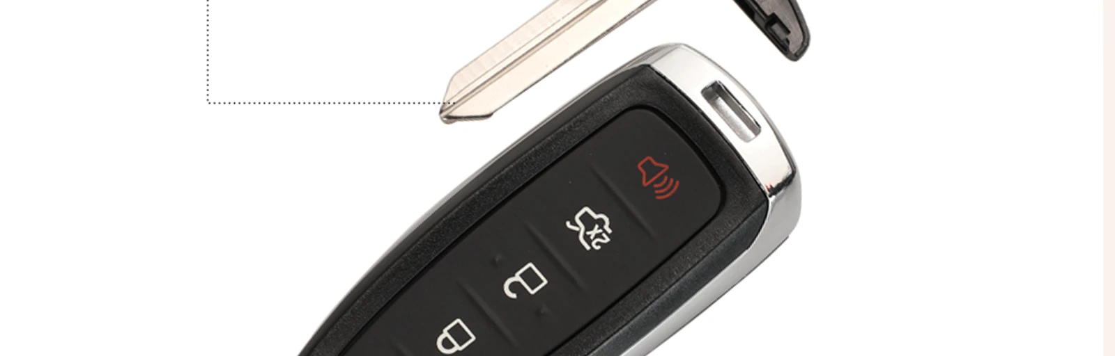 Jingyuqin 5 кнопок чехол для дистанционного ключа от машины крышка Fob для Ford Explorer Edge Escape Flex Телец 2011 2012 2013 умный автомобиль