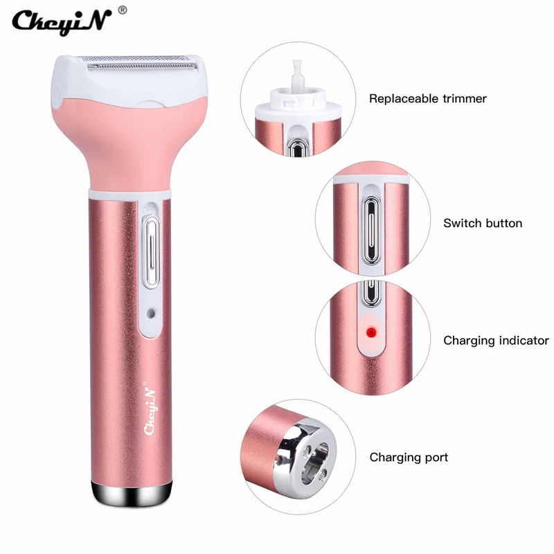 Портативная Женская бритва 4 в 1 многофункциональное устройство для удаления