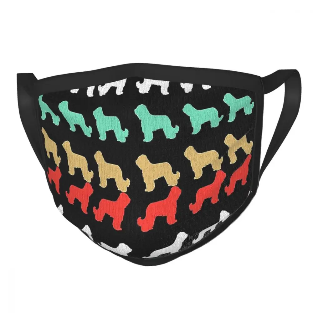

Briard Dog Design Retro Style Gift Non-Disposable Mouth Face Mask Anti Haze Mask Protection Mask Respirator Mouth Muffle