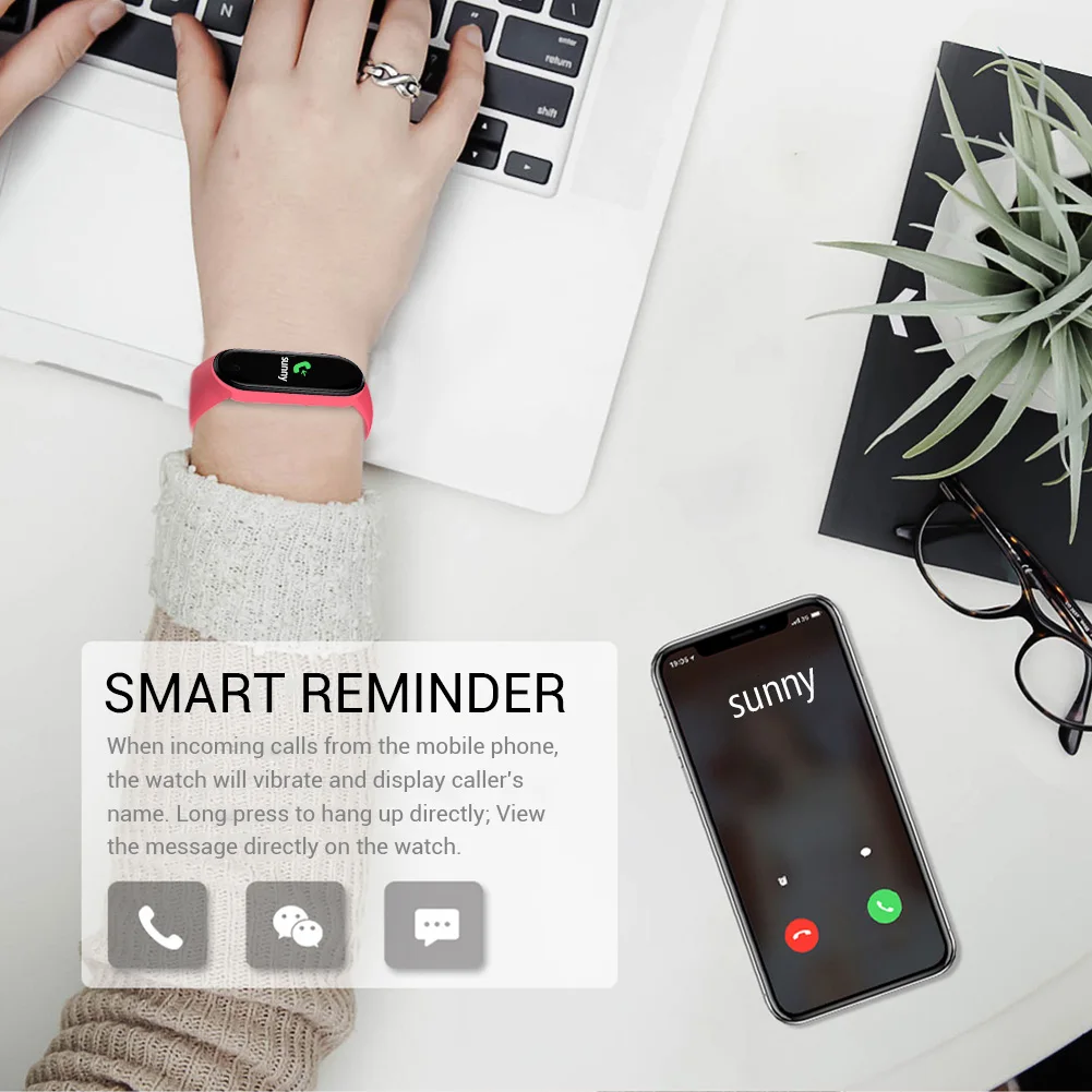 

M5 Smart Watch clock Band Sport Fitness Tracker Pedometer Heart Rate Blood Pressure Monitor Bluetooth Watches Bracelet Men Women