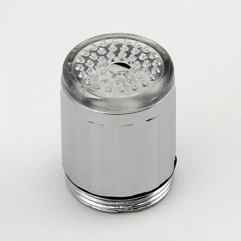 Светодиодный аэратор для ванной комнаты с контролем температуры воды 7 цветов