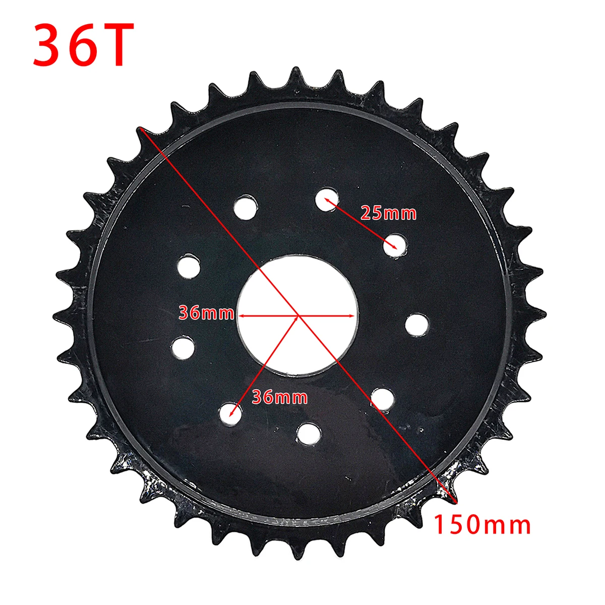 

36T Tooth 9 Hole Rear Sprocket For 49cc 66cc 80cc Motorized Bike Engine Parts