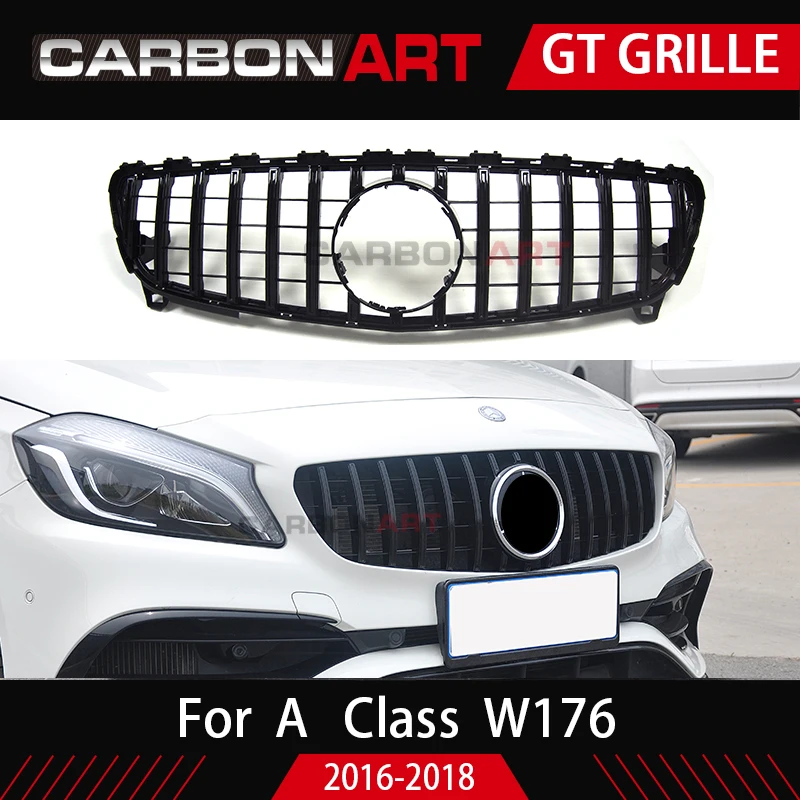 2016-2018 A класс W176 GT сетчатая Передняя решетка для Mercedes w176 A180 A200 A260 A45 Автозапчасти