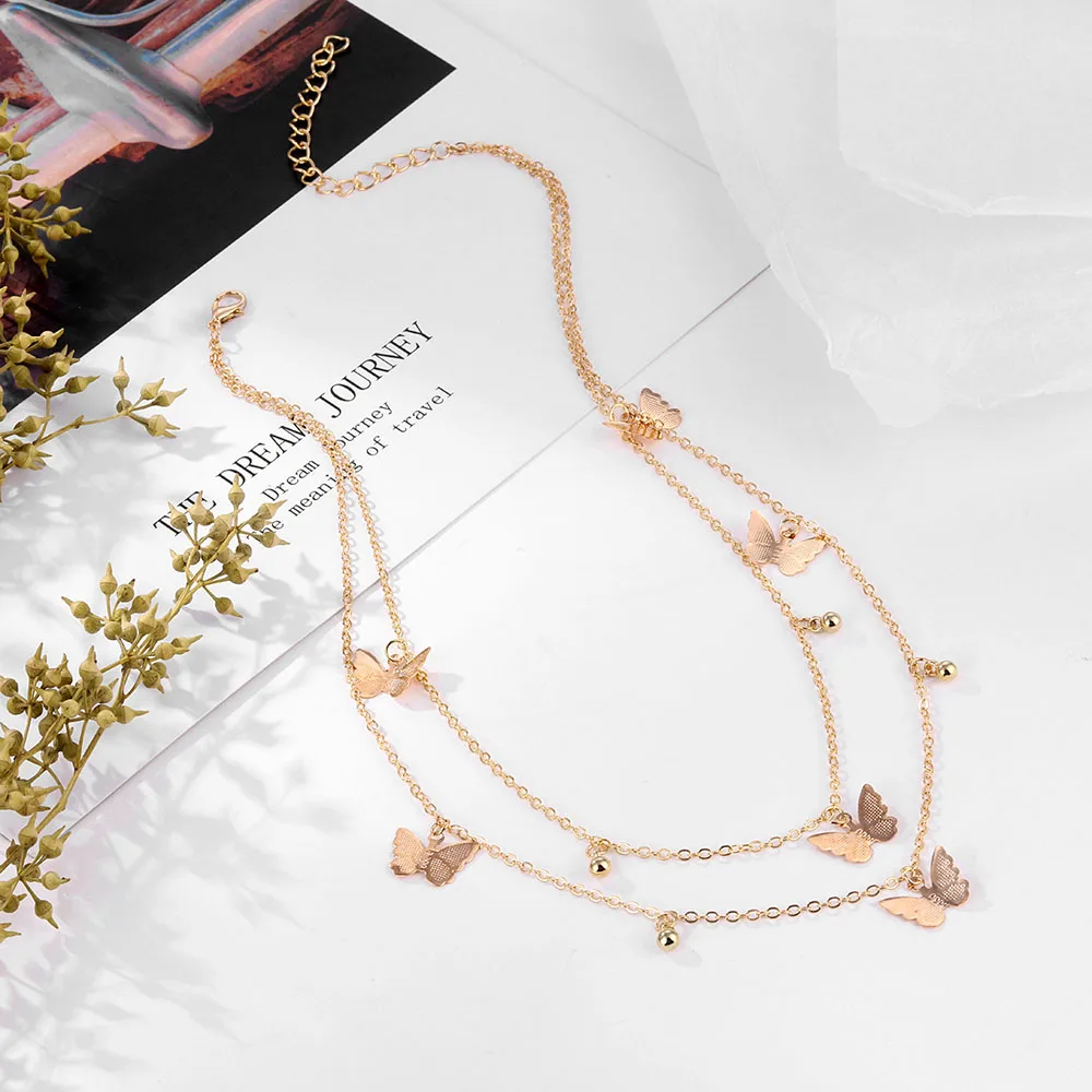 Чокер IPARAM женский в богемном стиле милое ожерелье с бабочкой модный чокер