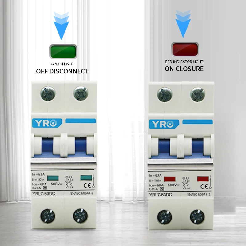 1P DC 300V Solar Mini Breaker 6A 10A 16A 20A 25A 32A 40A 50A 63A MCB для фотоэлектрической системы |