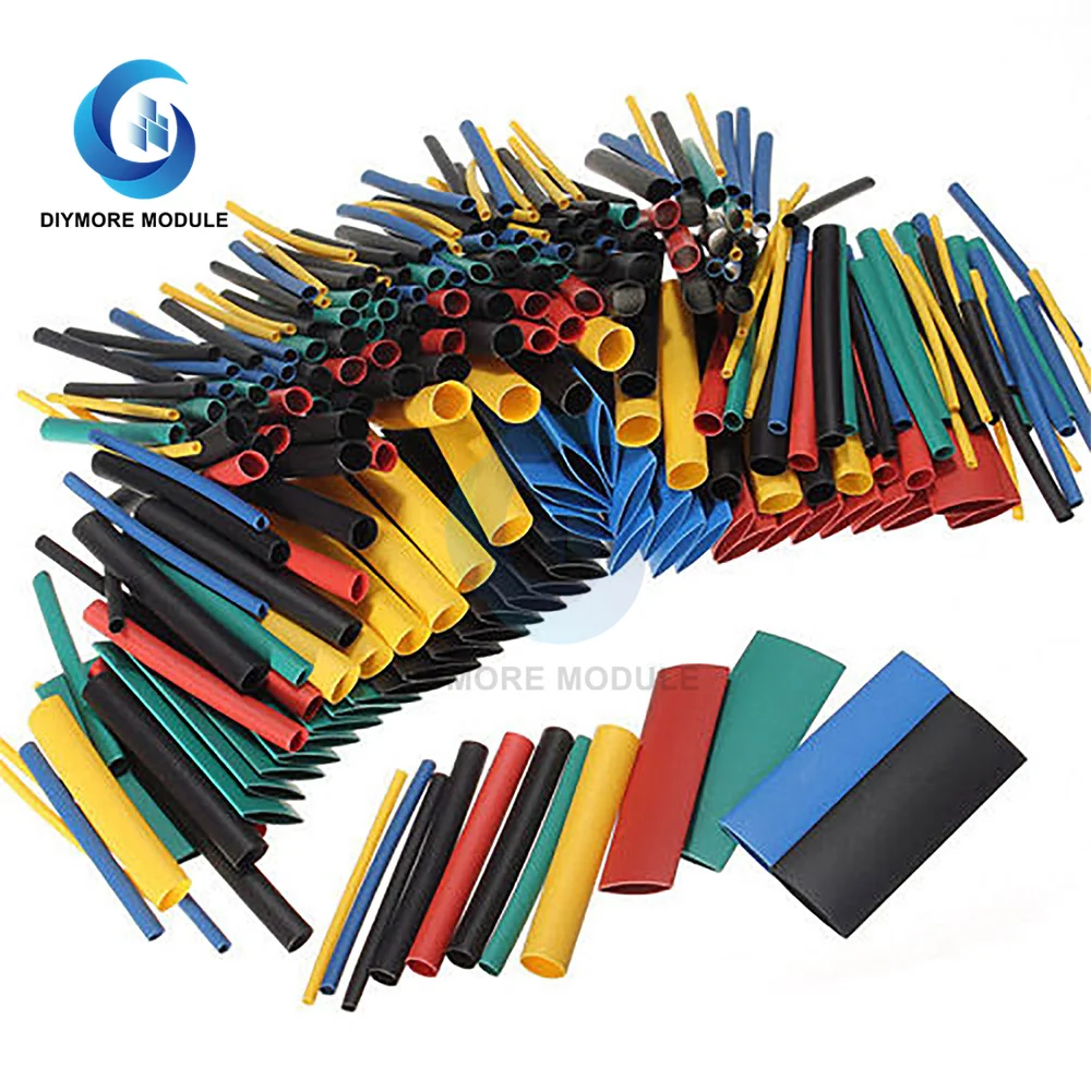 

530Pcs Heat Shrink Tubing Polyolefin Insulation Shrinkable Tubes Assortment Shrink Tube Electrical Wire Wrap Cable Sleeves Set