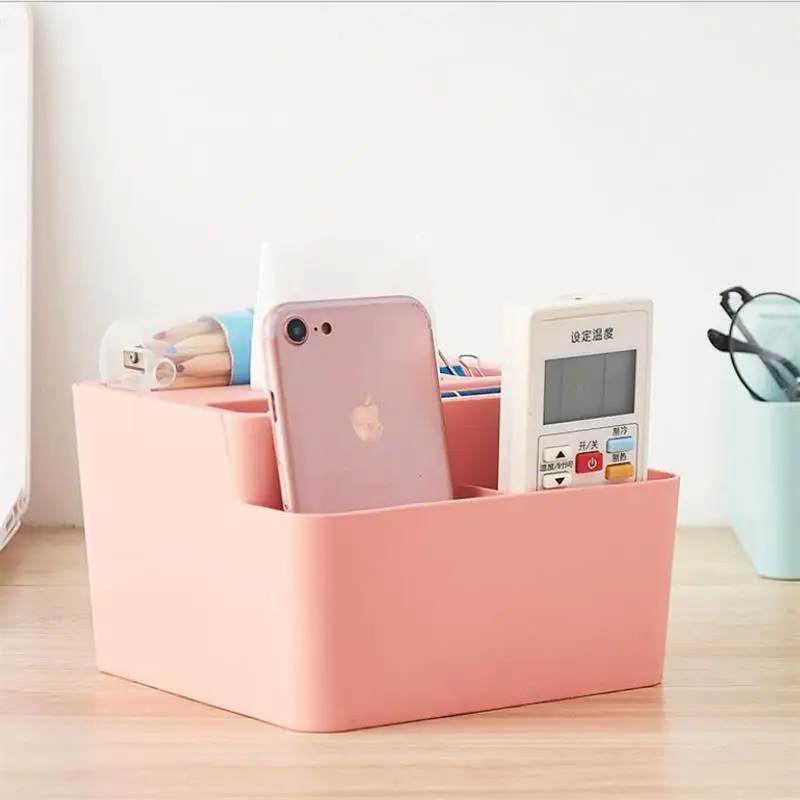 

Home Plastic Desktop Paper Towel Storage Box Office Multi-function Living Room Remote Control Bathroom Debris Storage Box