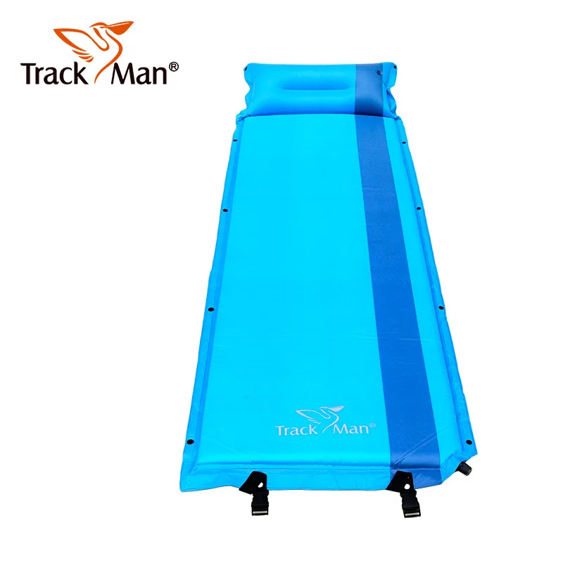 Автоматический Одиночный Надувной Матрас(Матрац) Влагостойкий Пригоден Дома или На Воздухе - Цвет: blue