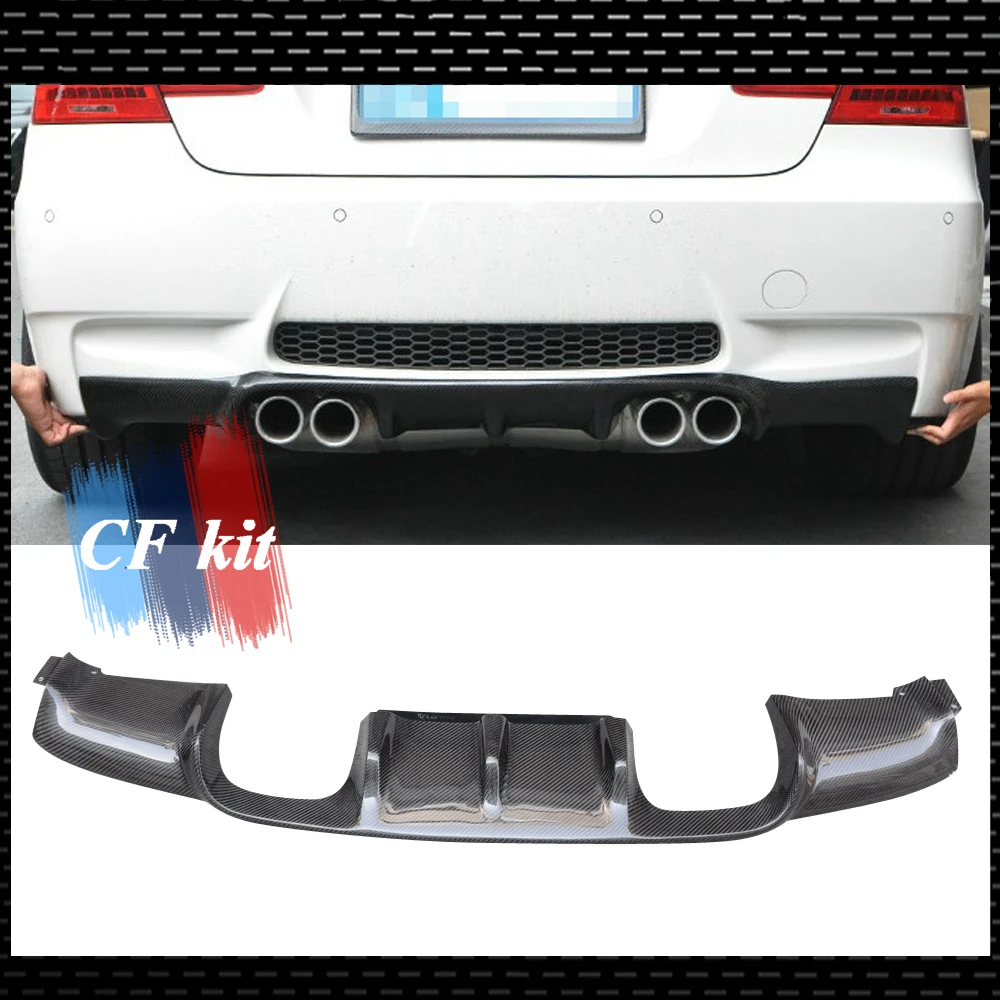 Реальные углеродного волокна задний диффузор губ для BMW E92 E93 M3 2007-2012 бампер