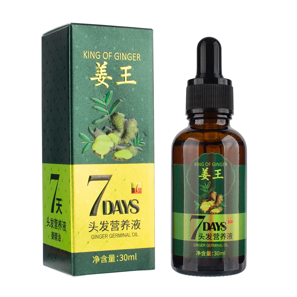 

SNOW LADY DISAAR 7 Days Fast Hair Growth Essence Oil Ginger Hair Growth Serum Nourishing Treatment Hair Loss Repair Damaged 30ML