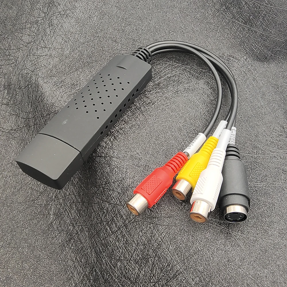 USB 2 0 Захват видеозахвата Аудио адаптер для VHS Box DVD VCR TV к цифровому