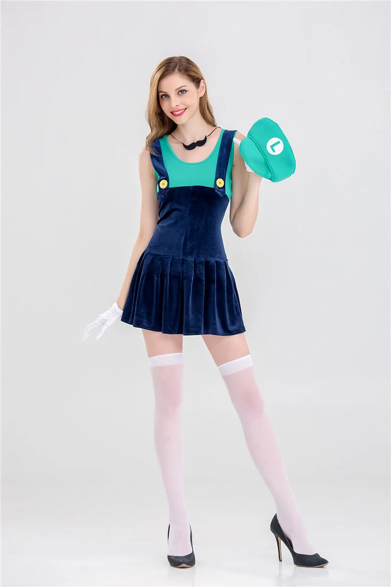 Halloween cosplay anime costume parent-child role-playing children Mario clothes Super clothing | Тематическая одежда и