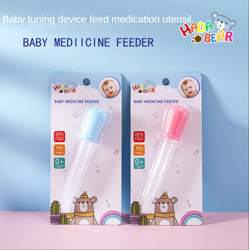 Gotero para beb&eacute;, alimentador de medicina a prueba de choques, alimentador de Medicina de agua para beb&eacute; reci&eacute;n nacido con escala, alimentador de Medicina de Gel de s&iacute;lice de 5ml-0