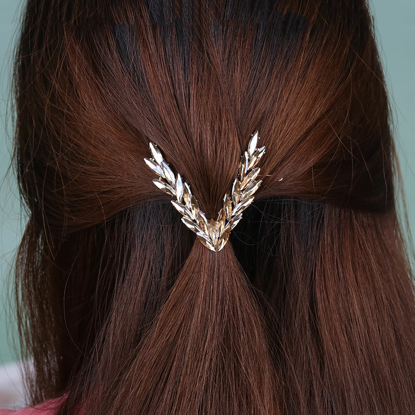 1 шт. Модные 4 цвета корейские хрустальные заколки для волос Элегантные женские